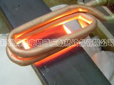 硬质合金结合处焊接，孟加拉国客户采用的是50kw高频感应焊接设备