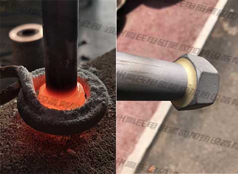 钢管+铁螺母的黄铜焊接采用高频焊接机